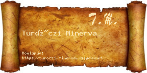 Turóczi Minerva névjegykártya